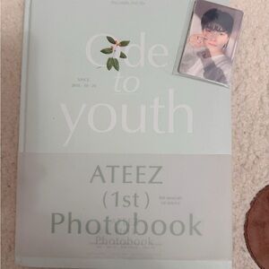 ATEEZ Ode to Youth 1st Photobook W/ PCs & POB PCs Full Set